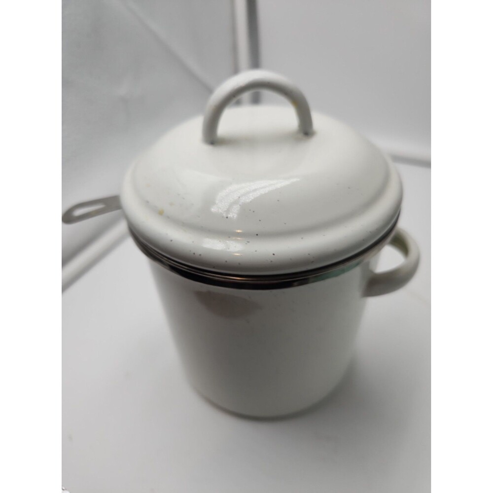 Pioneer Woman LINEN Speckle 37 Ounce Bacon Grease Catcher Strainer Insert & Lid